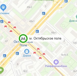 метро Октябрьское поле