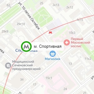 метро Спортивная
