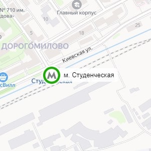 метро Студенческая